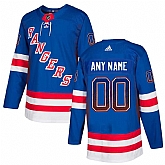 New York Rangers Blue Men's Customized Drift Fashion Adidas Jersey,baseball caps,new era cap wholesale,wholesale hats